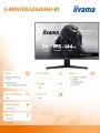 IIYAMA Monitor 23,8 cala G2441HSU-B1 IPS,FHD,144Hz,1ms,2xUSB,350cd,HDMI,DP 