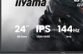IIYAMA Monitor 23,8 cala GB2441HSU-B1 IPS,FHD,144Hz,1ms,2xUSB,350cd,HDMI,DP,HAS (150) PIVOT 