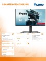 IIYAMA Monitor 23,8 cala GB2471HSU-B1 IPS,FHD,240Hz,2xHDMI,DP,1xUSB 3.2,     1xUSB C, Adaptive G-SYNC - 1920 x 1080 @48-240Hz  DisplayPort Only,           HA