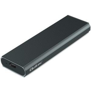 Qoltec Obudowa na dysk M.2 SSD | NVMe | PCIe | USB3.1 | 10Gb/s | 4TB |  Grafit 