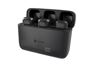 Natec Mikrofon Natec HOPPER krawatowy bezprzewodowy USB-C (2szt.) 
