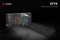 Savio Klawiatura mechaniczna STYX Outemu Brown Hot Swap RGB