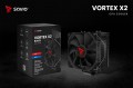 Savio Chłodzenie procesora CPU Vortex X2 Black