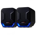 Audiocore Głośniki komputerowe 6W USB AC865B Czarno-niebieskie