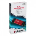 Kingston Dysk zewnętrzny SSD 512GB DualPortable USB-A/C 3.2 Gen2
