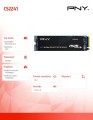 PNY Dysk SSD 500GB M.2 2280 CS2241 M280CS2241-500-RB 