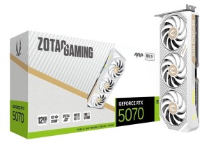 ZOTAC Karta graficzna GeForce RTX 5070 AMP 12GB GDDR7 192bit 3DP/HDMI biała DLSS 4  + Gra Pragmata