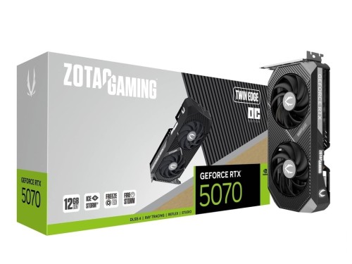 ZOTAC Karta graficzna GeForce RTX 5070 TWIN EDGE OC 12GB GDDR7 192bit 3DP/HDMI DLSS 4  + Gra Pragmata
