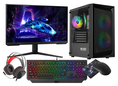 Gaming Set Ryzen 7 5700G 32GB RX VEGA SSD 1TB WiFi Win 11 LCD 24" 180Hz 