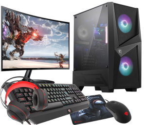 ZESTAW RGB Ryzen 5 3600 RTX 3050 16GB SSD 1TB WIFI W11 LCD 24''