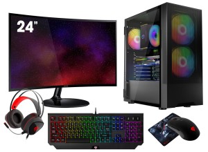 ZESTAW Ryzen 7 Pro 4750G 16GB VEGA SSD 1TB WIFI Win11 24"