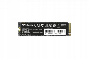 SSD Verbatim Vi3000 2TB M.2 NVMe PCIe Gen3 2280 3100/2200MB/s