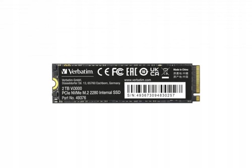 SSD Verbatim Vi3000 2TB M.2 NVMe PCIe Gen3 2280 3100/2200MB/s
