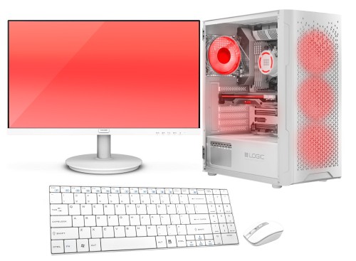Zestaw WHITE Gaming Core i5 12400F RTX 3050 32GB SSD 1TB WIFI W11 24"