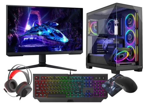 Zestaw Ryzen 7 5700X RTX 5060 32GB SSD 1TB WiFi 6 W11 + LCD 24 180Hz 1ms DLSS 4 