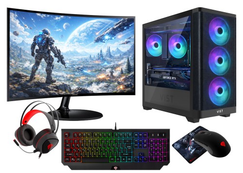 GAMING PC ARGB Athena Ryzen 7 5700X RTX 5060 32GB SSD 1TB nVme WIFI 27" W11 DLSS 4