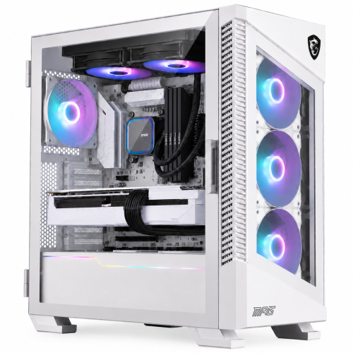 VIST White PC Ryzen 9 5950X 32GB RX 9060 XT ICE SSD 1TB M.2 WIFI W11