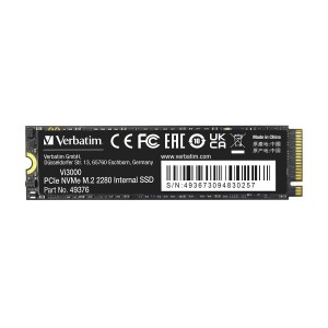 SSD Verbatim Vi3000 2TB M.2 NVMe PCIe Gen3 2280 3100/2200MB/s