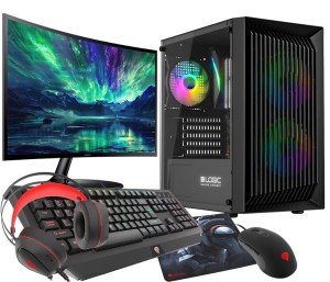 ZESTAW GAMINGOWY RGB Ryzen 5 3600 RX 7600 64GB SSD 1TB WIFI W11 LCD 24''