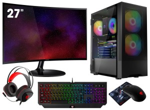 ZESTAW R7 5700G 16GB RX VEGA8 SSD 1TB WIFI Win11 27"