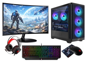 GAMING PC ARGB Athena Ryzen 7 7700 RTX 5070 32GB SSD 1TB nVme WIFI 27" W11 DLSS 4 + Gra Control Resonant