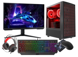 VIST Breeze PC Ryzen 7 8700F RTX 5070 32GB SSD 1TB W11 WiFi BT LCD 24" 180Hz DLSS 4 + Gra Control Resonant