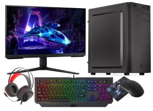 AI PC VIST Ryzen 5 8600G 32GB DDR5 Radeon 760M SSD 1TB nVme WIFI W11 24" 180Hz