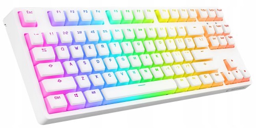 Klawiatura Rampage TKL GHOST Huano biała