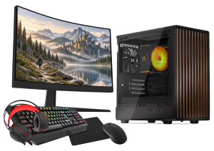 Zestaw Wood Ryzen 7 5700G 32GB RX VEGA SSD 1TB WIFI Win 11 LCD 24"