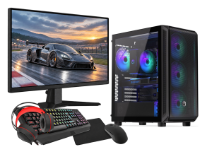 Gaming Set Ryzen 9 5950X RTX 5060 64GB 1TB W11 24" 180Hz WiFi6 BT5 DLSS 4 