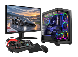 VIST Gaming PC Ryzen 7 8700F AIO RTX 5060Ti 32GB SSD 1TB W11 WiFi BT LCD 24" 180Hz DLSS 4